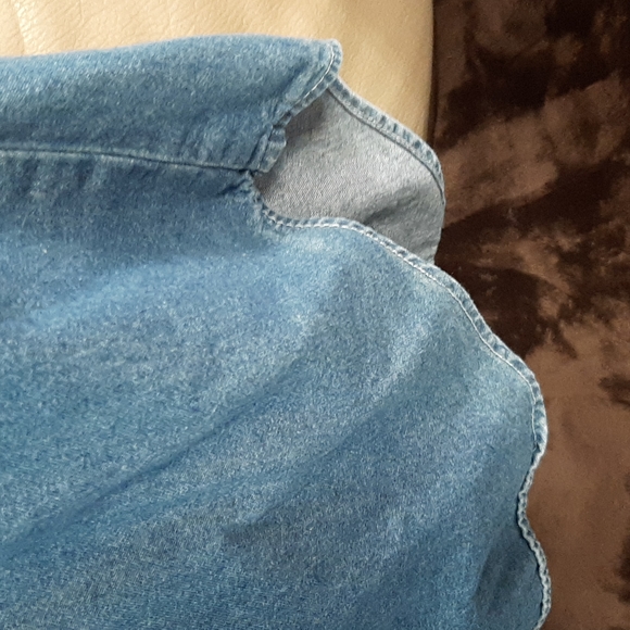 Vintage Bobbie Brooks denim button down top. Size 26W/28W - Picture 14 of 14